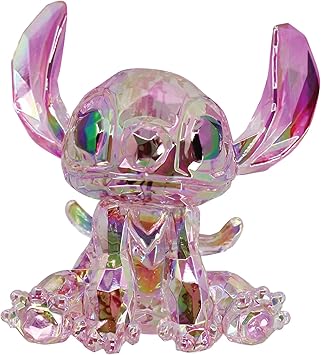 Enesco进口代理批发 Enesco FACETS 迪士尼 Lilo 和 Stich 天使雕像，2.99 英寸，粉色