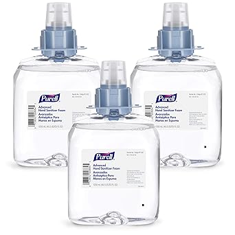 Purell进口代理批发 PURELL 高级泡沫洗手液，1200 毫升泡沫洗手液补充装，适用于 PURELL FMX-12 推式分配器（3 件装）- 5192-03