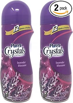 Purex进口代理批发 Purex Crystals 洗后香氛增强剂，薰衣草花香，15.5 盎司（2 件装）