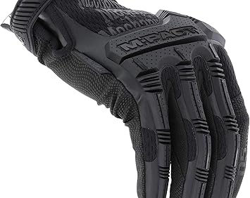 Mechanix Wear进口代理批发 Mechanix Wear：M-Pact 0.5mm 高灵巧隐蔽战术工作手套 - 触摸功能、冲击保护、吸收振动（大号，全黑）