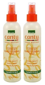 Cantu进口代理批发 Cantu 乳木果油免洗调理喷雾 8 盎司（235 毫升）（2 件装）