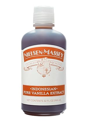 Nielsen-Massey进口代理批发 Nielsen-Massey 印度尼西亚纯香草精，用于烘焙和烹饪，32 盎司瓶