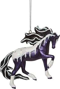 Enesco进口代理批发 Enesco The Trail of Painted Ponies 磨砂黑色魔法挂饰，3.3 英寸，多色