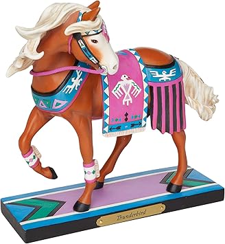 酷牌库|商品详情-Enesco进口代理批发 Enesco Trail of Painted Ponies 雷鸟雕像，7.75 英寸，多色