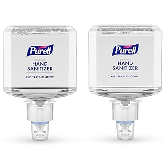 Purell进口代理批发 PURELL 品牌高级洗手液泡沫，清新香味，1200 毫升补充装，适用于 PURELL ES6 自动洗手液分配器（2 件装）- 6453-02