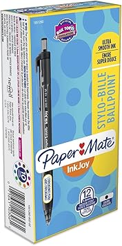 Paper Mate进口代理批发 Paper Mate 1951260 InkJoy 300 RT 可伸缩圆珠笔，1 毫米，黑色，一打