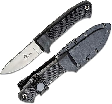 Cold Steel进口代理批发 Cold Steel Pendleton Hunter 3.5 英寸 AUS 10A 不锈钢落点固定刀片户外露营游戏猎刀符合人体工程学的 Kray-Ex 手柄，耐候安全护套