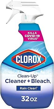 Clorox进口代理批发 Clorox Clean-Up 通用清洁剂，带漂白剂，喷雾瓶，雨水清洁，32 液量盎司（包装可能有所不同）