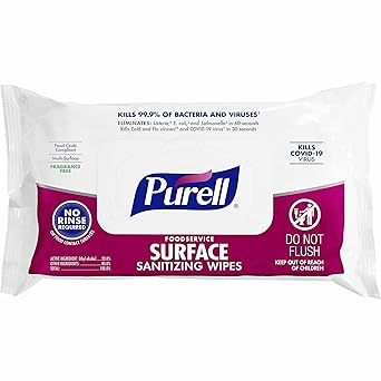 Purell进口代理批发 PURELL 餐饮表面湿巾，72 片