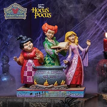 酷牌库|商品详情-Enesco进口代理批发 Enesco Disney Traditions by Jim Shore Hocus Pocus Sanderson Sisters 雕像，8.5 英寸，多色