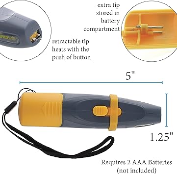 酷牌库|商品详情-The Beadsmith进口代理批发 Beadsmith Ultra Thread Zap，线燃烧器，3 英寸，按钮，电池供电 (2xAAA)，一键修剪、燃烧和熔化线