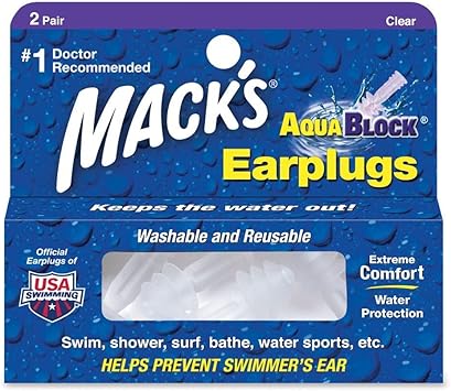 Mack's进口代理批发 Mack's AquaBlock 耳塞 2 对，3 件装