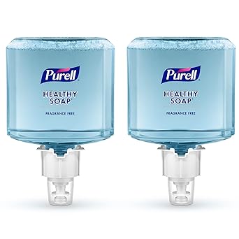 Purell进口代理批发 PURELL 品牌健康肥皂 温和无泡沫，无香料，1200 毫升补充装，适用于 PURELL ES6 自动皂液器（2 件装） - 6472-02 - 由 GOJO, Inc. 制造。