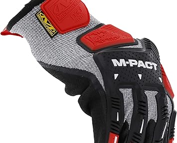 Mechanix Wear进口代理批发 Mechanix Wear：M-Pact Knit CR5A5 工作手套（中号，灰色/黑色）