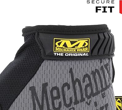 酷牌库|商品详情-Mechanix Wear进口代理批发 Mechanix Wear：原创工作手套，安全贴合，多用途合成皮革高性能手套，耐用，具有触摸屏功能的男士安全手套（灰色，小号）