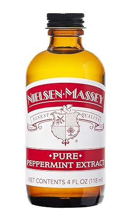 Nielsen-Massey进口代理批发 Nielsen-Massey 纯薄荷提取物，用于烘焙和烹饪，4 盎司瓶