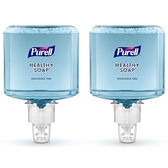 Purell进口代理批发 PURELL 品牌健康肥皂 温和无泡沫，无香料，1200 毫升洗手液补充装，适用于 PURELL ES4 手动皂液器（2 件装） - 5072-02 - 由 GOJO, Inc. 制造