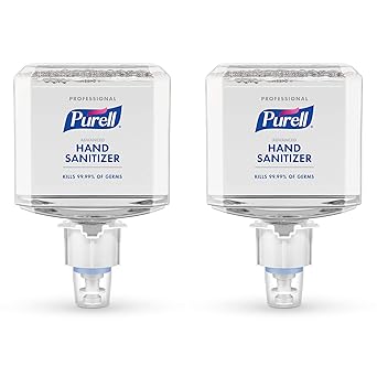 Purell进口代理批发 PURELL 专业高级洗手液泡沫，清新香味，1200 毫升泡沫洗手液补充装，适用于 PURELL ES6 非接触式消毒液分配器（2 件装）- 6454-02