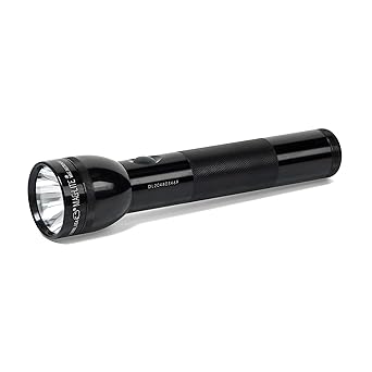 MagLite进口代理批发 Maglite ST2D016 LED 2 节 D 型手电筒，黑色