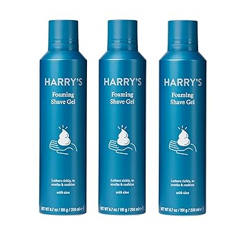 Harry's进口代理批发 Harry's 剃须凝胶 - 富含芦荟配方的剃须凝胶 - 3 包（6.7 盎司）