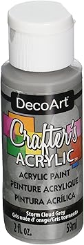 DecoArt进口代理批发 DecoArt DCA94-3 Crafter's 丙烯酸涂料，2 盎司，风暴云灰色