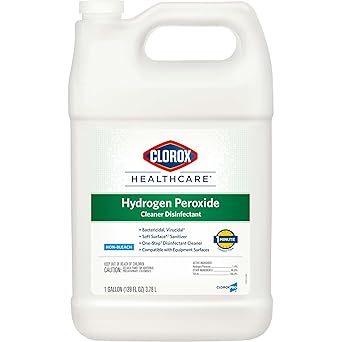 Clorox进口代理批发 Clorox Healthcare 过氧化氢清洁剂补充罐，128 液体盎司（包装可能有所不同）