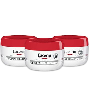 Eucerin进口代理批发 Eucerin Original 修复霜，无香型身体霜，适合干性皮肤，4 盎司罐