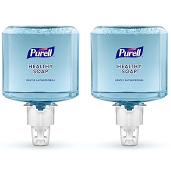 Purell进口代理批发 PURELL 品牌健康肥皂 0.5% BAK 抗菌泡沫，淡香，1200 毫升补充装，适用于 PURELL ES4 手动皂液器（2 件装） - 5079-02 - 由 GOJO, Inc. 制造