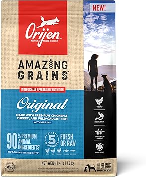 酷牌库|商品详情-Orijen进口代理批发 ORIJEN AMAZING GAINS 原味干狗粮，高蛋白狗粮，新鲜或原料