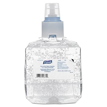 Purell进口代理批发 Purell 高级绿色认证洗手液凝胶，1200 毫升消毒液补充装，适用于 Purell LTX 非接触式分配器（2 件装）- 1903-02