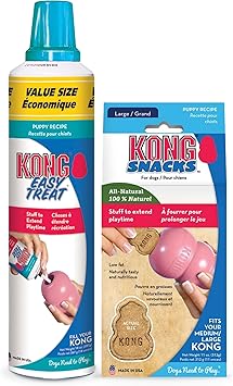 KONG进口代理批发 KONG Easy Treat 14 盎司和零食组合，小狗 - 大号