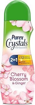 Purex进口代理批发 Purex Crystals 洗后香氛和香味增强剂，樱花和生姜，21 盎司