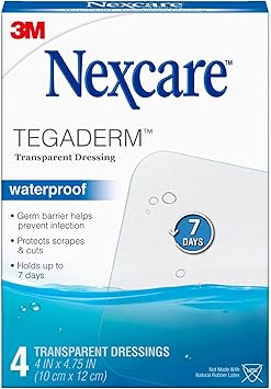 酷牌库|商品详情-Nexcare进口代理批发 Nexcare Tegaderm 透明敷料 4 英寸 X 4-3/4 英寸 4 件（每包 5 件）