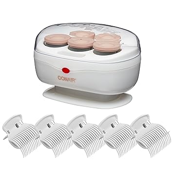 CONAIR进口代理批发 Conair 双陶瓷热卷发器，适合长发、中发和所有头发 - 卷发器 - 随附卷发夹 - 1 1/2 英寸卷发器