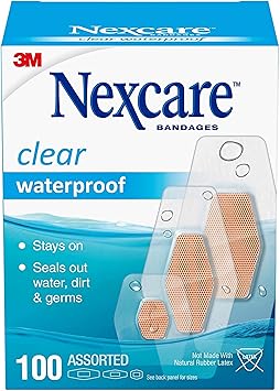 Nexcare进口代理批发 Nexcare 防水绷带各种尺寸 - 100 克拉，4 件装