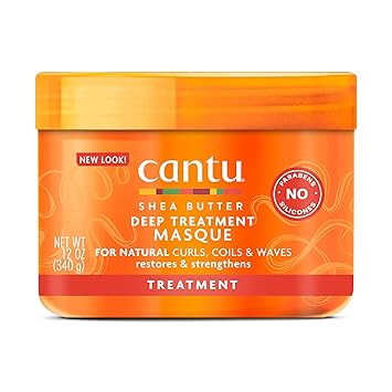 Cantu进口代理批发 Cantu 深层护理发膜，含乳木果油，适用于自然头发，12 盎司（包装可能有所不同）