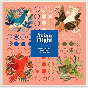 Galison进口代理批发 Galison Avian Flight 经典游戏头巾，多色