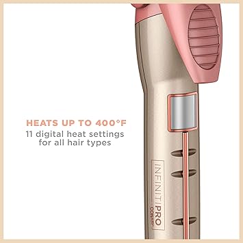 酷牌库|商品详情-CONAIR进口代理批发 INFINITIPRO BY CONAIR Frizz Free 1 英寸钛陶瓷卷发棒，1 英寸卷筒可打造经典卷发，适用于短发、中发和长发