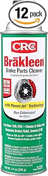 CRC进口代理批发 CRC (05050-12PK) Brakleen 非氯化制动零件清洁剂，采用 PowerJet 技术 - 14 盎司，（12 件装）