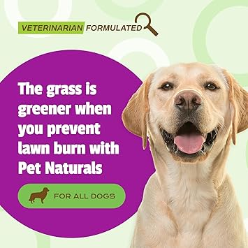 酷牌库|商品详情-Pet Naturals进口代理批发 Pet Naturals Lawn Aid 狗尿液中和剂（适用于草坪） - 60 粒鸡肉味咀嚼片 - 健康狗粮，可保持尿液 PH 平衡，维持绿草，支持膀胱和尿道健康