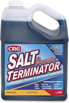 CRC进口代理批发 CRC Salt Terminator 发动机冲洗、清洁剂和腐蚀抑制剂，1 加仑，可溶解盐并留下保护涂层