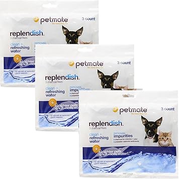 Petmate进口代理批发 Petmate Replendish 木炭替换过滤器，9 件装（3 包，每包 3 个）