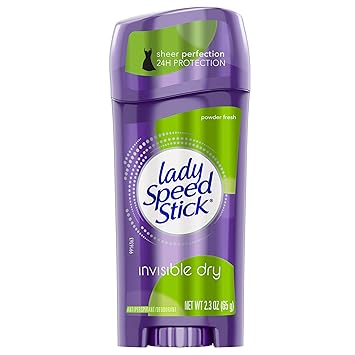 Lady Speed Stick进口代理批发 Lady Speed Stick 止汗除臭剂，隐形，粉末 - 2.3 盎司