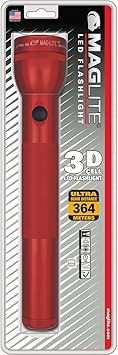 MagLite进口代理批发 Maglite 手电筒，3 CELL D MAG-LITE，红色 S3D036