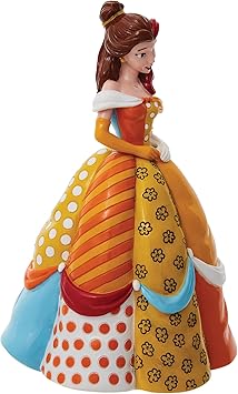 酷牌库|商品详情-Enesco进口代理批发 Enesco Disney by Romero Britto 美女与野兽贝儿雕像，7.67 英寸，多色