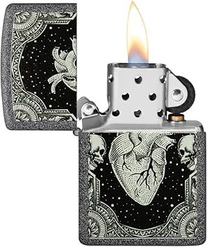 酷牌库|商品详情-Zippo进口代理批发 Zippo 心形设计铁石袖珍打火机