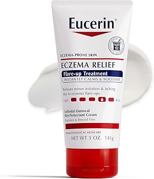 Eucerin进口代理批发 Eucerin Eczema Relief Flare-up Treatment - 为湿疹倾向皮肤提供立即安心 - 5 盎司。管子