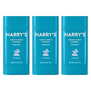 Harry's进口代理批发 Harry's 除臭止汗剂 - 男士除臭止汗剂 - 石质（3 片）