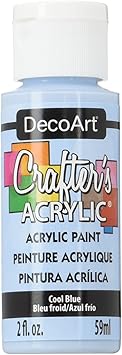 DecoArt进口代理批发 DecoArt DCA76-3 Crafter's 丙烯酸涂料，2 盎司，冷蓝色