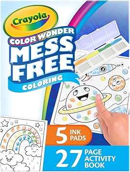 酷牌库|商品详情-Crayola进口代理批发 Crayola Color Wonder Mess Free 指纹墨水绘画活动套装，手指绘画替代品，幼儿着色，袜子填充物